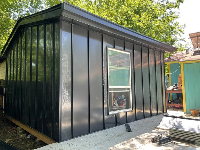 Black standing seam metal wall panels for Roof Inspection in Port Hueneme